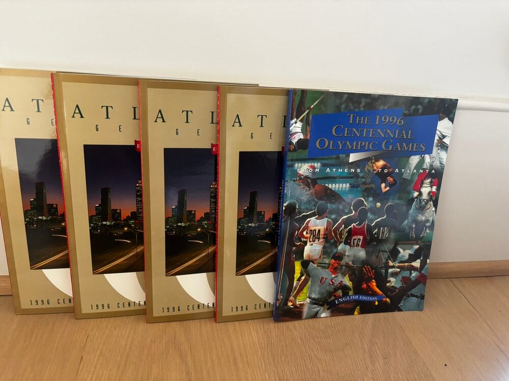 Lot of 5 Official 1996 Atlanta Centennial Olympic Games Souvenir Books